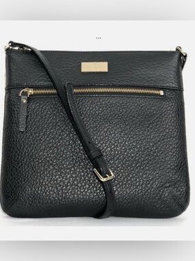 Kate Spade Prospect Place Rima Black Pebble Leather Crossbody Bag
